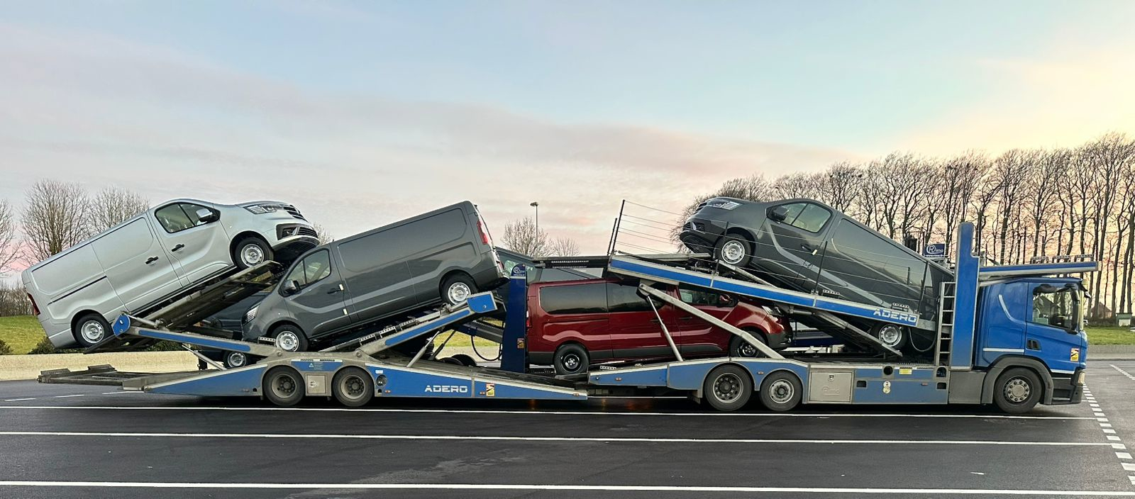 Transport samochodów w Europie